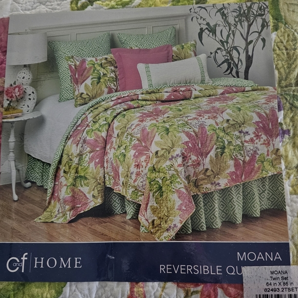 C & F Twin Quilt Set NEW MOANA Tropical L👀K - Picture 10 of 12